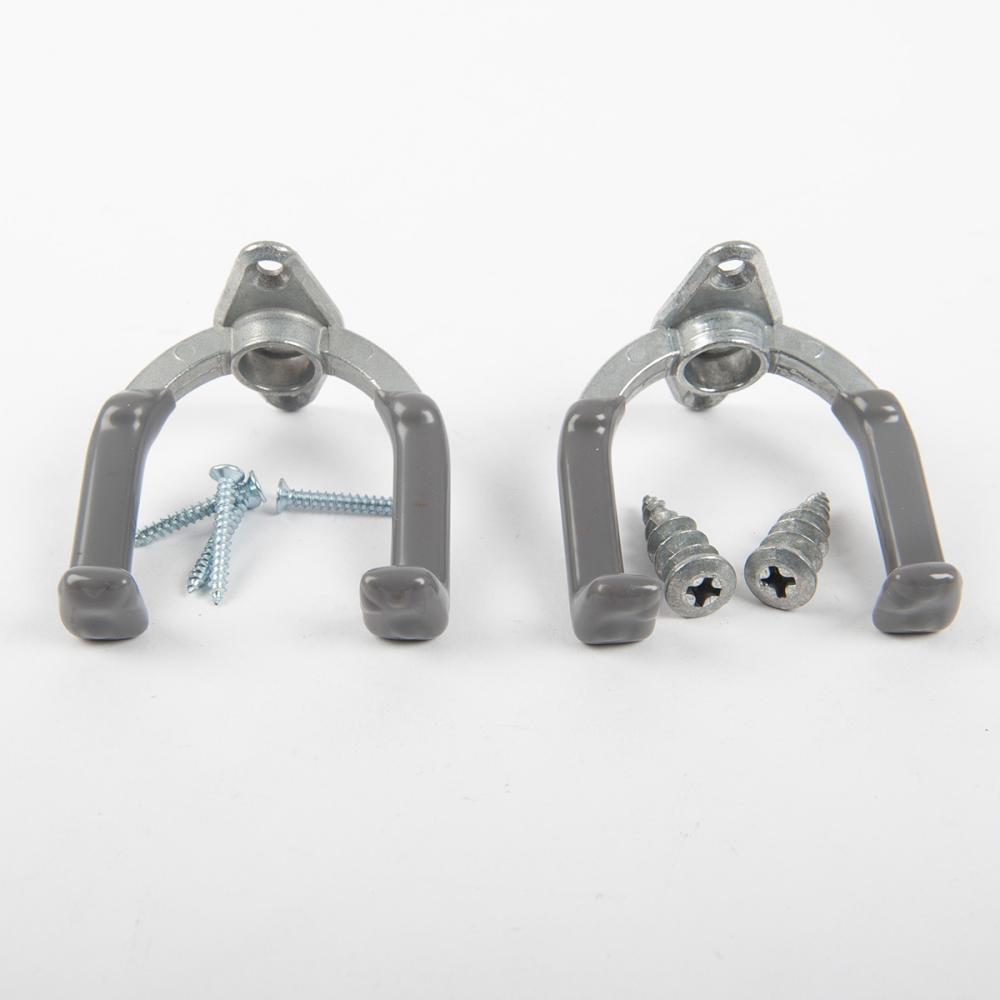 Wall Mount U-Shaped Utility Hooks 2Pk
