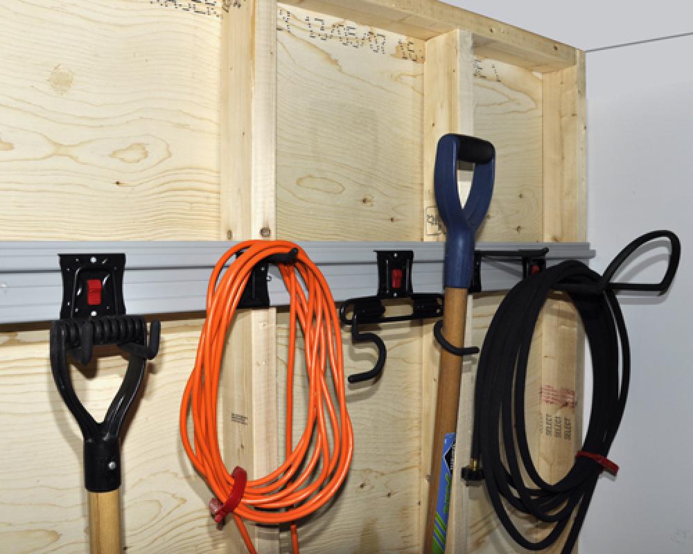 Wall Mount Tool Storage Rail Foamed PVC 48in