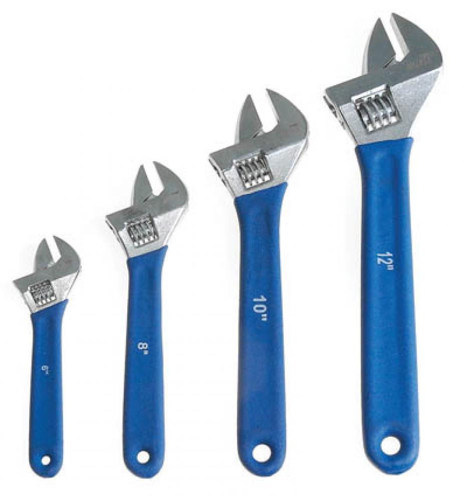 4PC Adjustable Wrench Set 6-8-10-12in