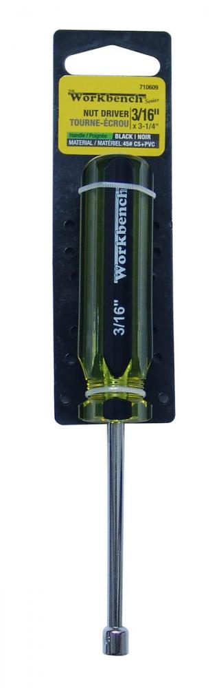 Nut Driver 3/16in x 3/14in Black handle 1per