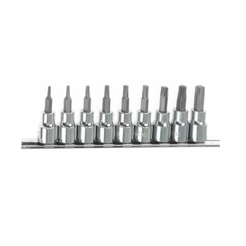 10PC Torx Bit Socket Set 3/8in Dr