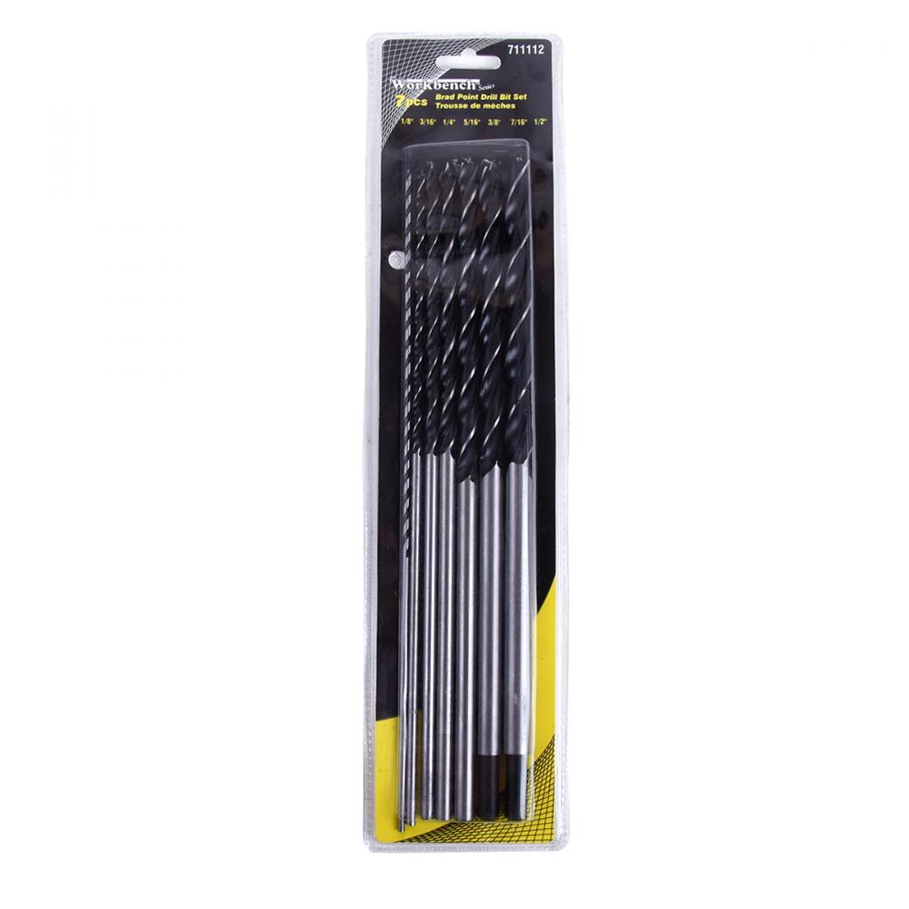 Drill Bits Brad Point Wood 12in 7pc Set