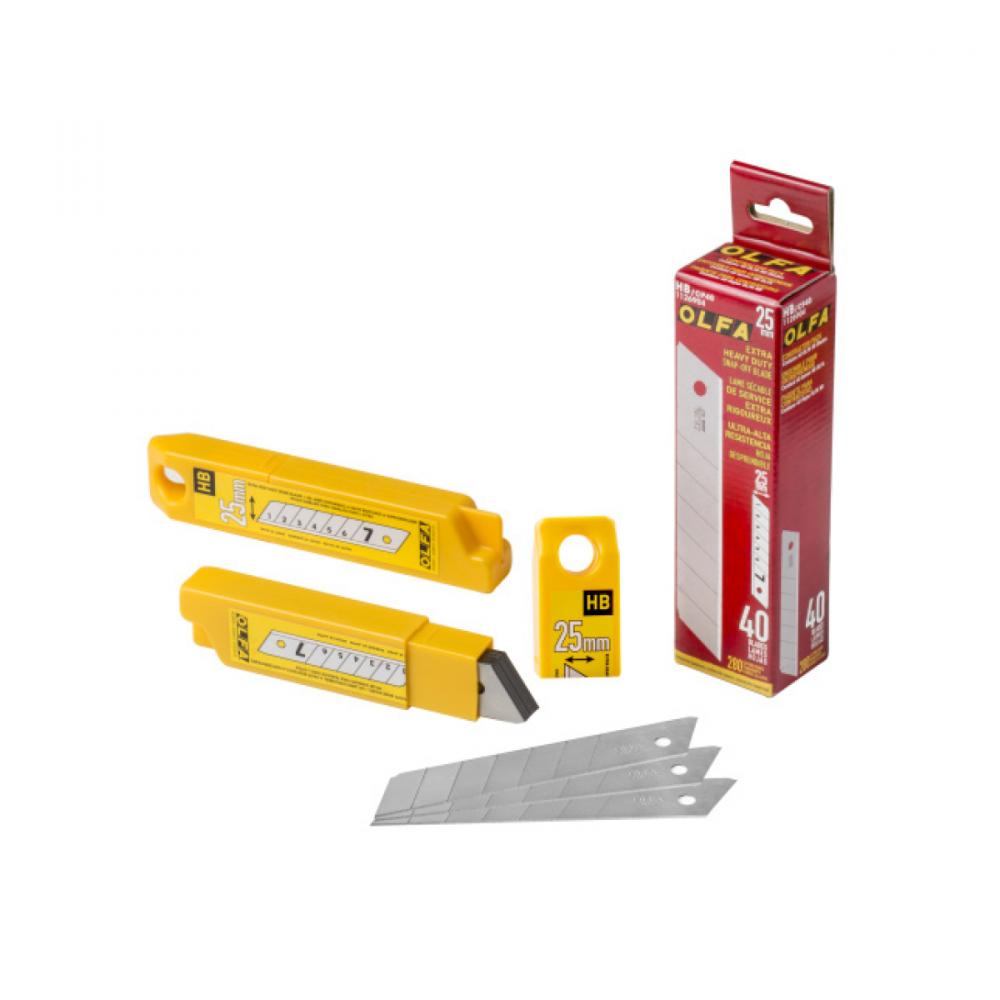 Refill Snap Off Ultra-Sharp Utility Blade Blk 25mm 40/Pk HBB