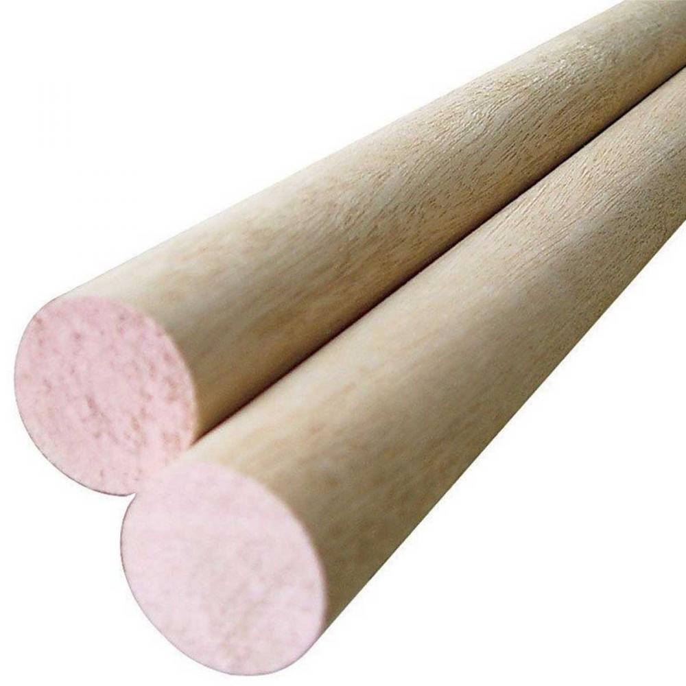 Dowel Round Solid Wood 7/8in x 48in (Pink)