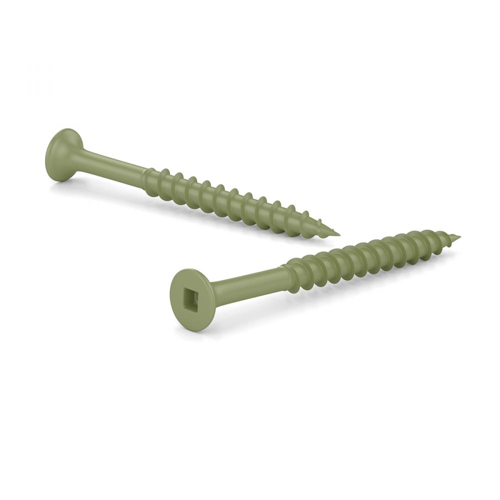 Screw Deck Green Ceramic N°8 x 2in 100/Pk