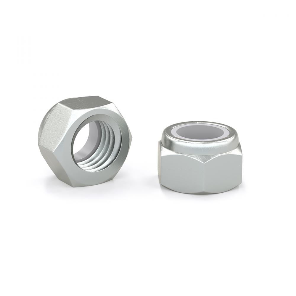 Lock Nut-Nylon Hex 5/16in -18 100Pk