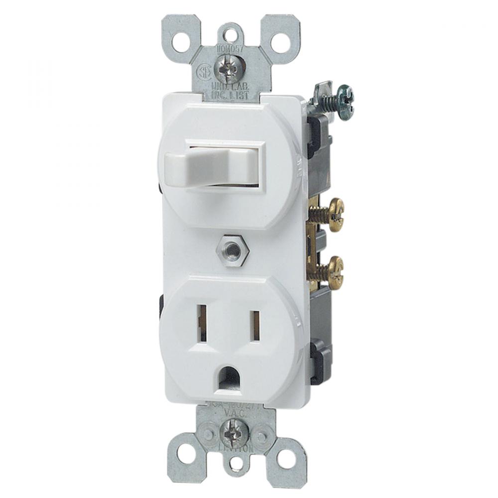Combo Switch / Recpt. White