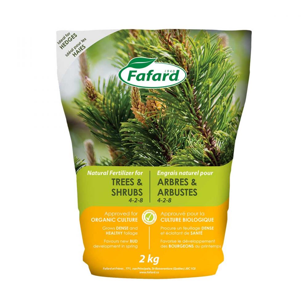 Fafard Natural Fertilizer for Evergreens, Trees & Shrubs 4-2-8  2kg