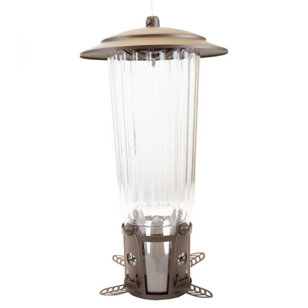 Wild Bird Feeder Squirrel Be Gone Max with Flexports Holds 4Lb of Seeds