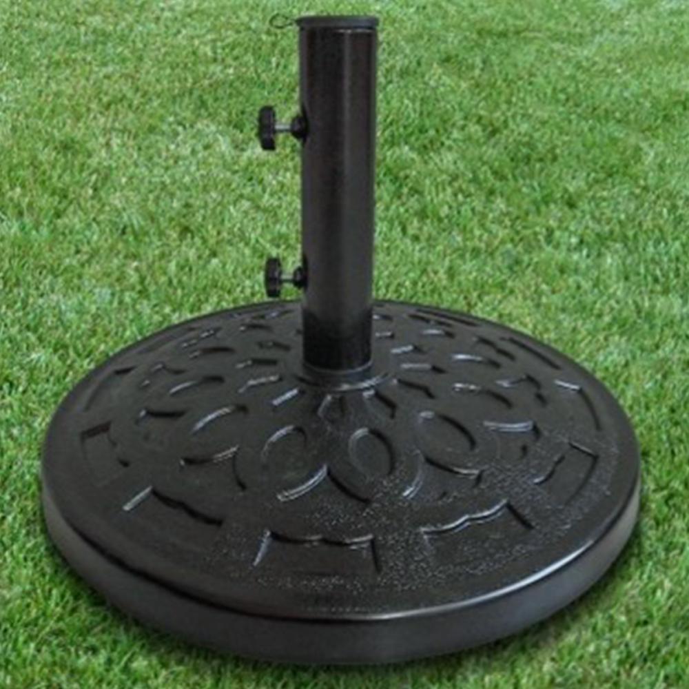 Cast Umbrella Base 18-3/4in Black