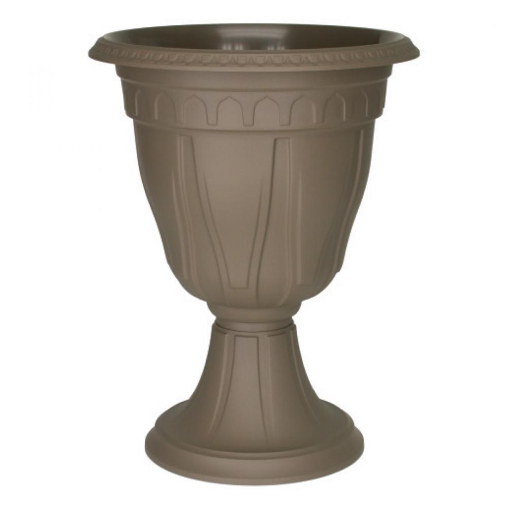 Azura Classic Planter Plastic Urn 15x20.5in Cappuccino