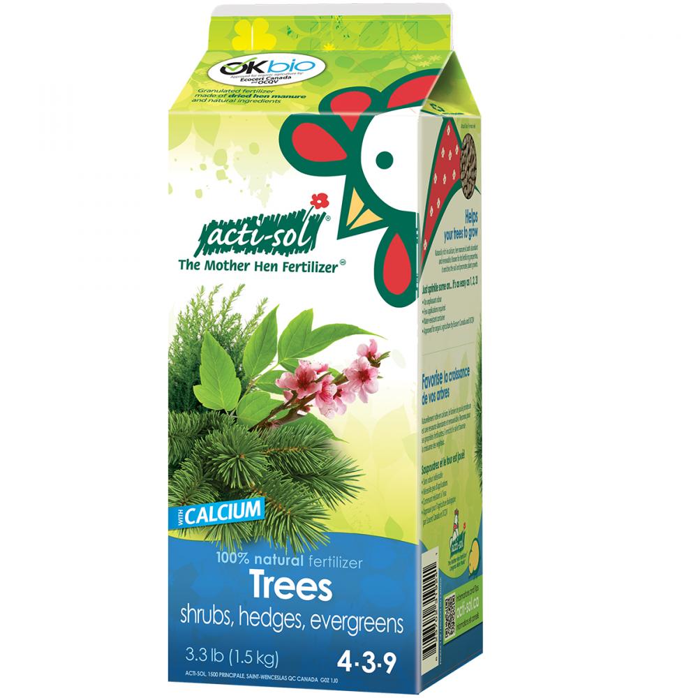 Acti-Sol Trees/Shrubs/Hedges & Evergreens Fertilizer 1.5Kg 4-3-9