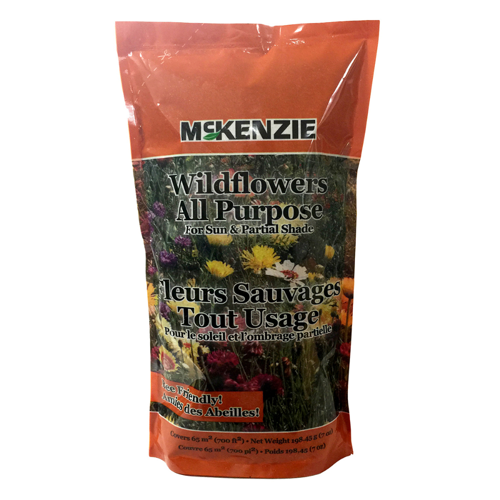 McKenzie Wildflower Seeds All Purpose Garden Sun/Part Shade 198g/700sq.ft.