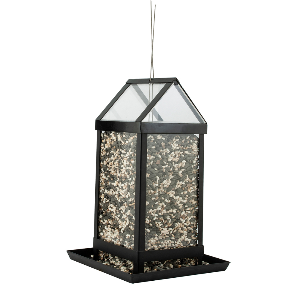 Audobon Wild Bird Feeder Clear View House 3lbs Black