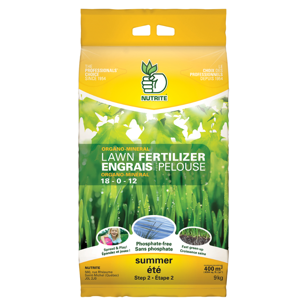 Nutrite Mineral Lawn Fertilizer for Summer 18-0-12  9kg