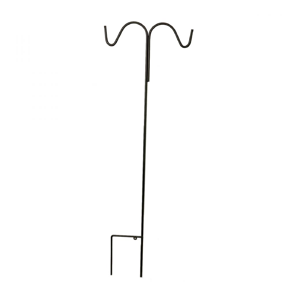 Garden Shepherd Hook Double 84in Black