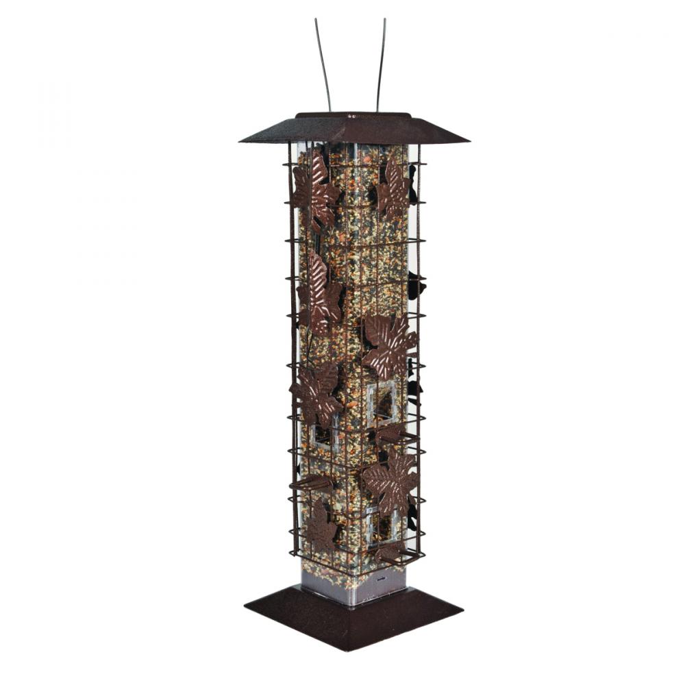 Wild Bird Feeder Squirrel Be Gone Max with Flexports Holds 2Lb of Seeds