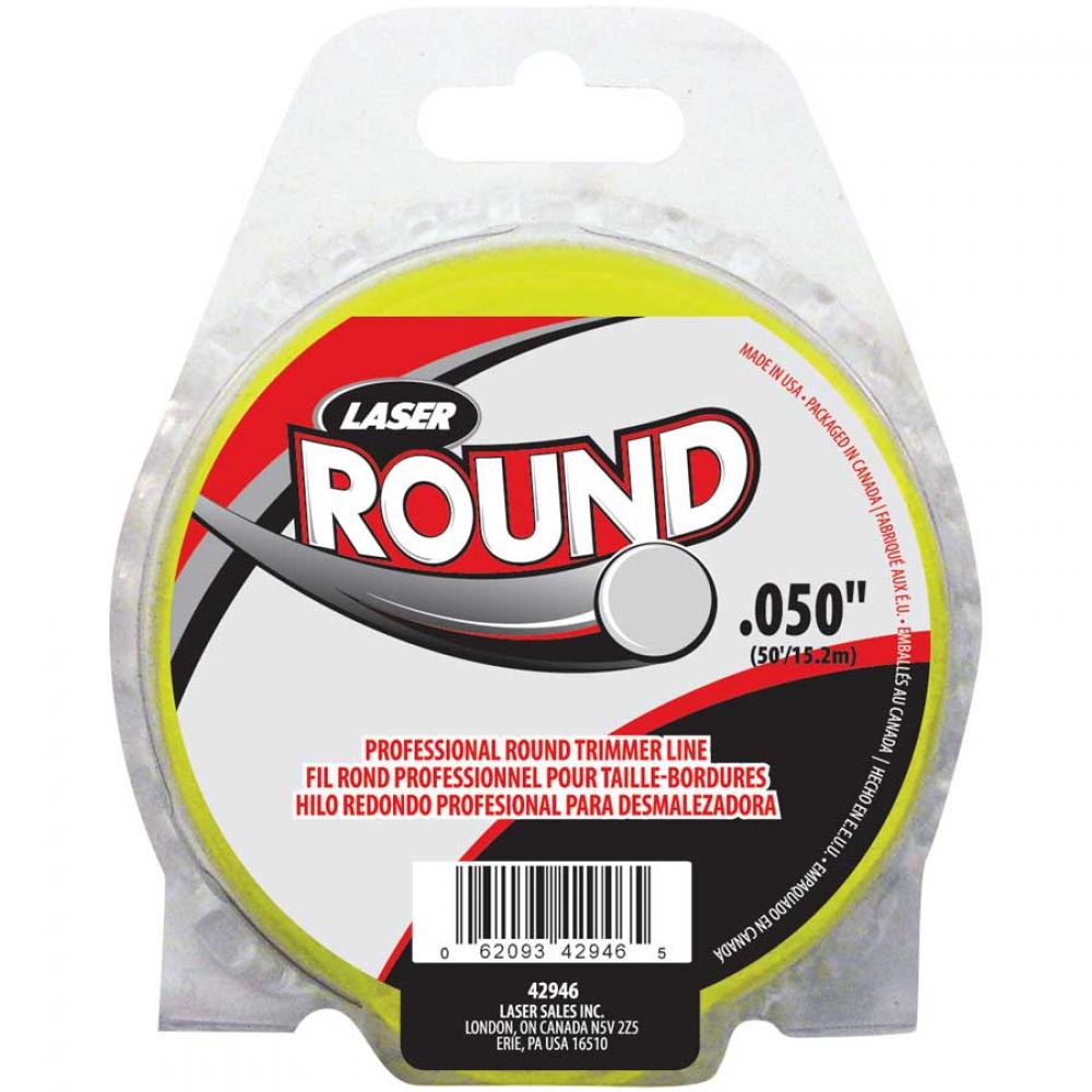 Grass Trimmer Line Round .050x50ft Yellow