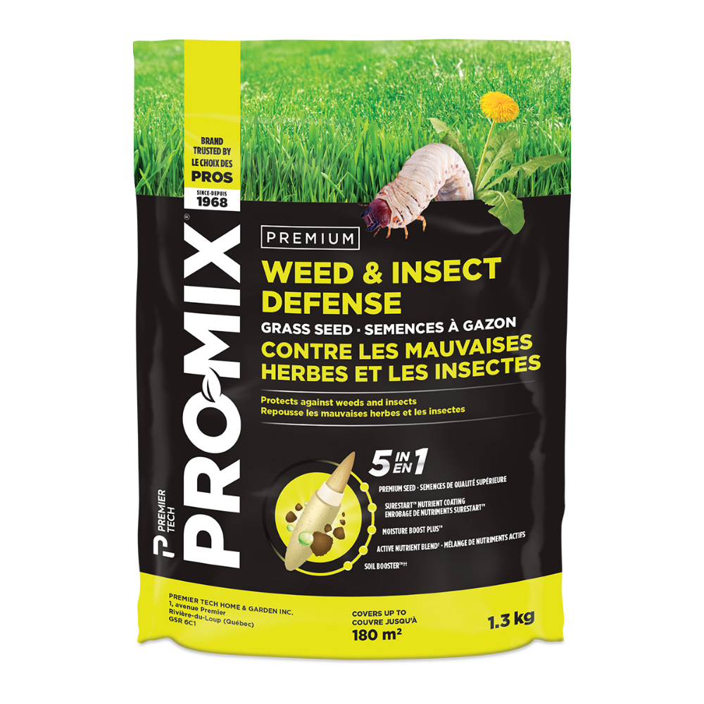 PRO-MIX Weed & Insect Defense 5 in 1 Grass Seed 1.3KG