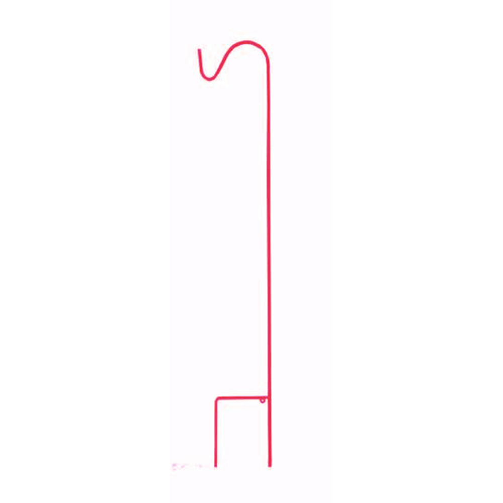 Garden Shepherd Hook Single 84in Red