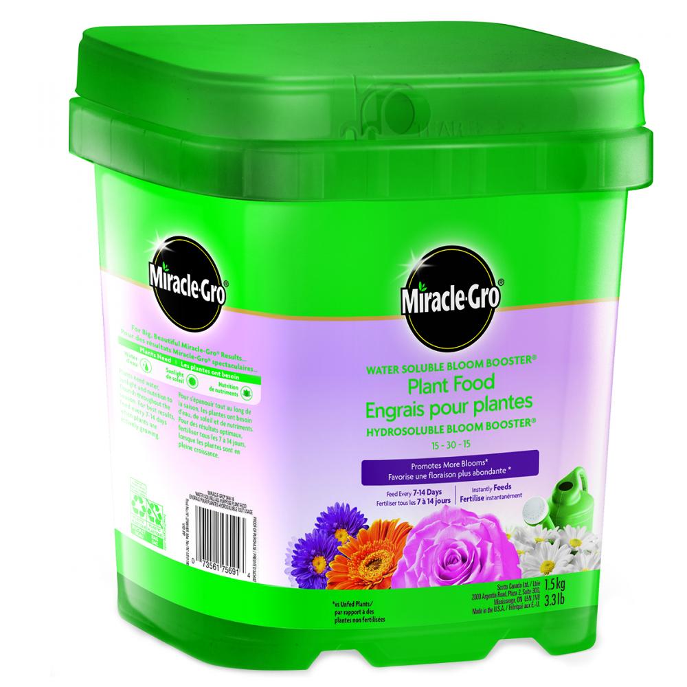 Miracle-Gro Water Soluble Bloom Booster Plant Food 15-30-15  1.5kg