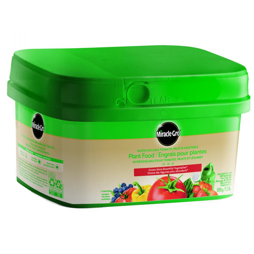 Miracle-Gro Water Soluble Tomato, Fruit & Vegetable Plant Food 18-18-21  500g