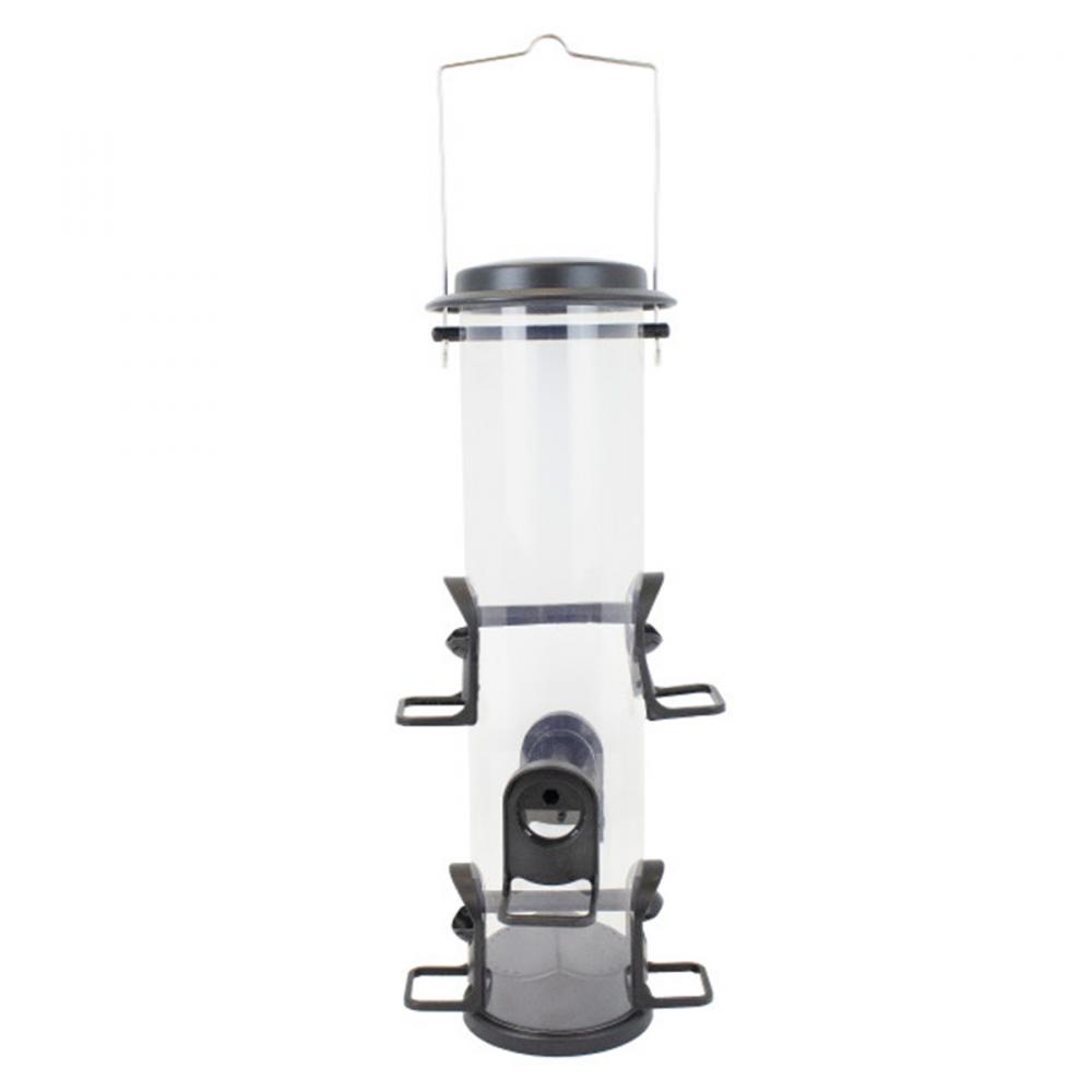 Wild Bird Feeder XL 2-In-1 Black Holds 4Lb of Seeds or Nyjer