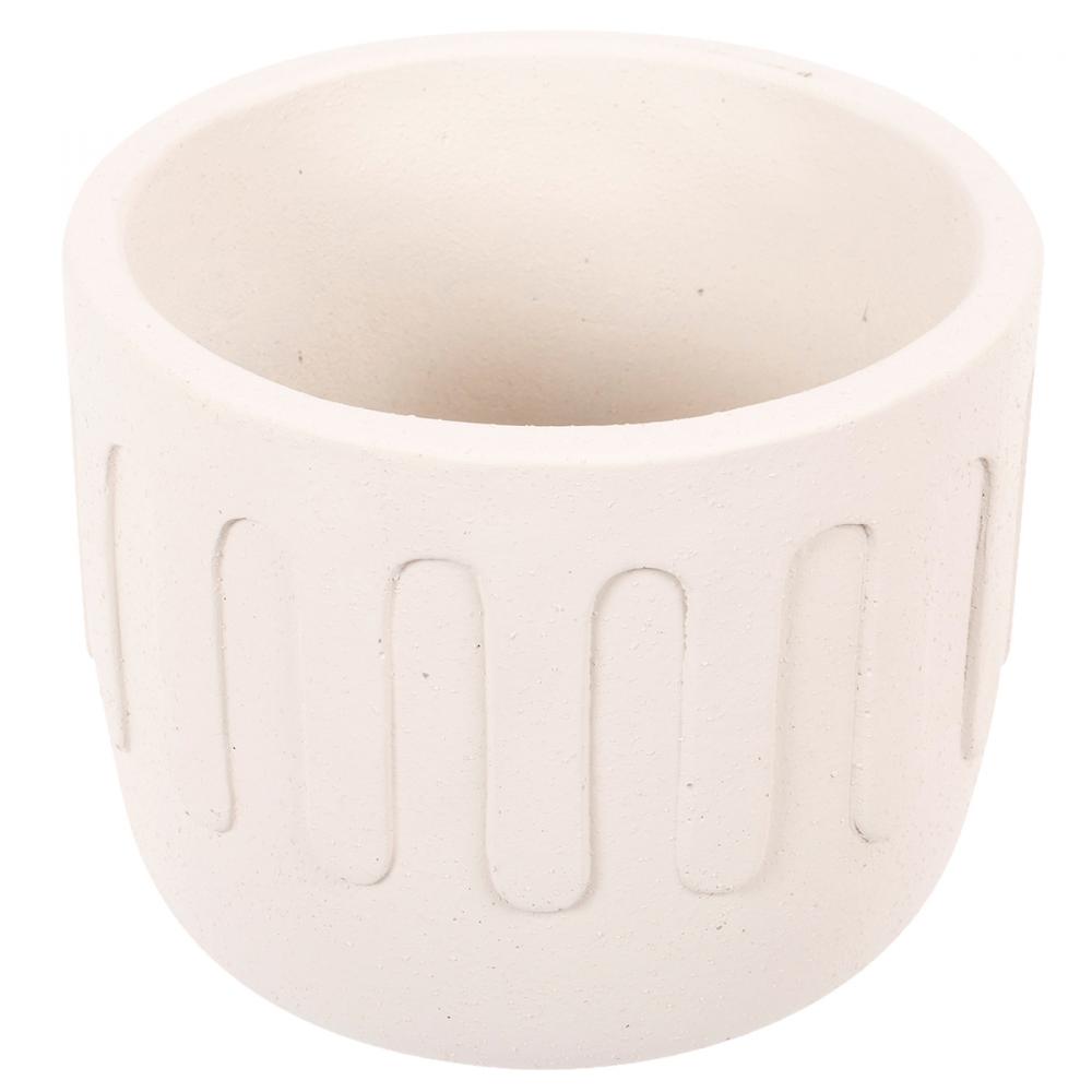 Steig Concrete Planter Round 5in Grey