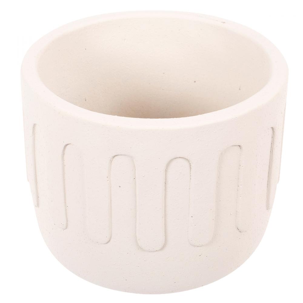 Steig Concrete Planter Round 6in Grey