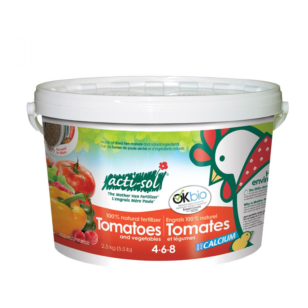 Acti-Sol Tomatoes & Vegetables Fertilizer Pail 2.5Kg 4-6-8