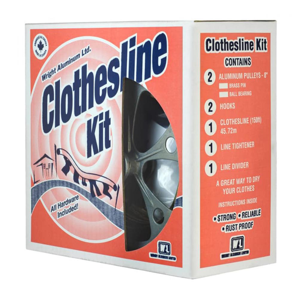 Big Kahuna Clothesline Kit 150ft 8in BB Pulleys