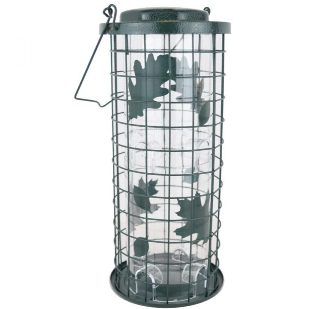 Wild Bird Feeder Squirrel Stumper Green Holds 3Lbs of Seeds