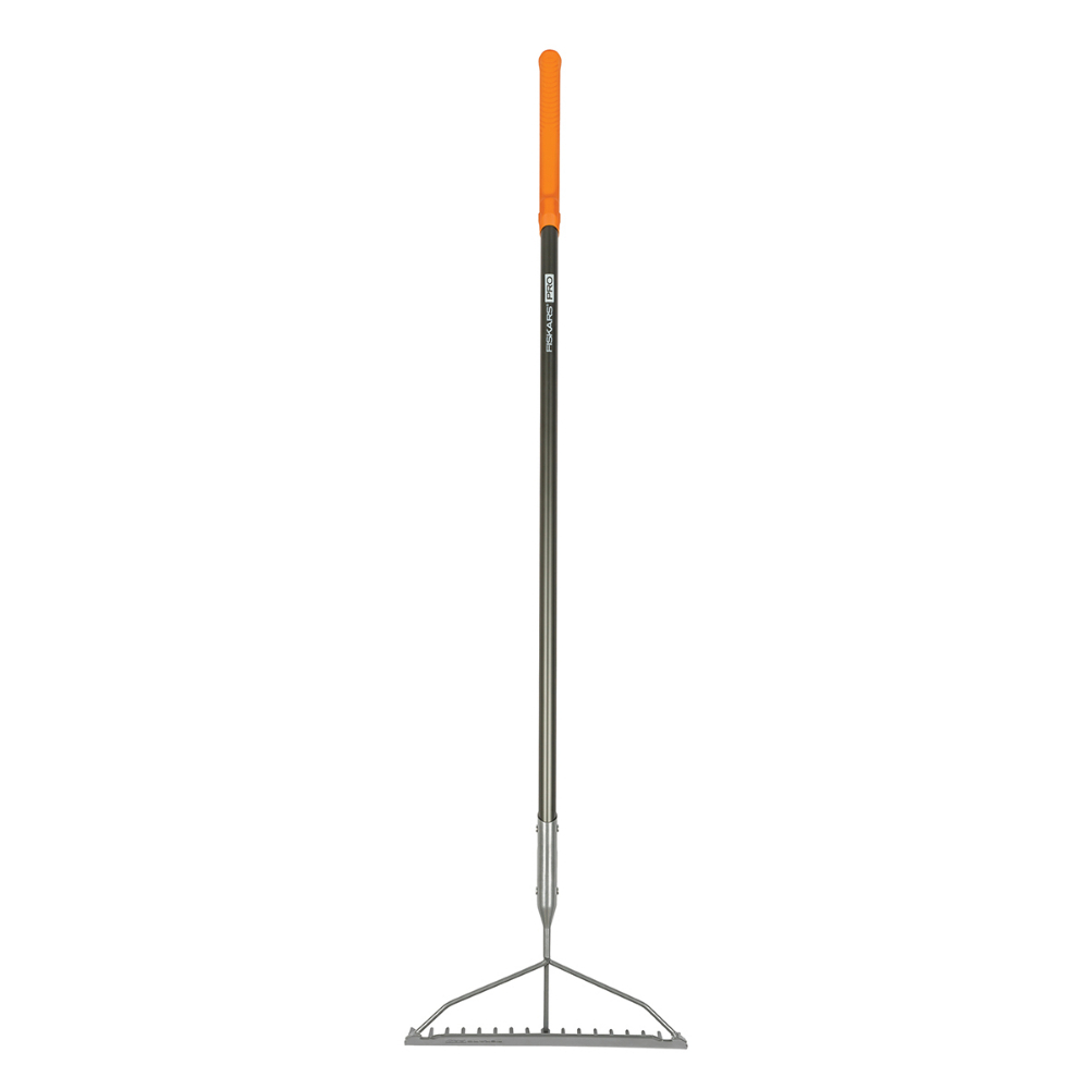 Pro Garden Rake 14-tine 60in Aluminum L-Handle