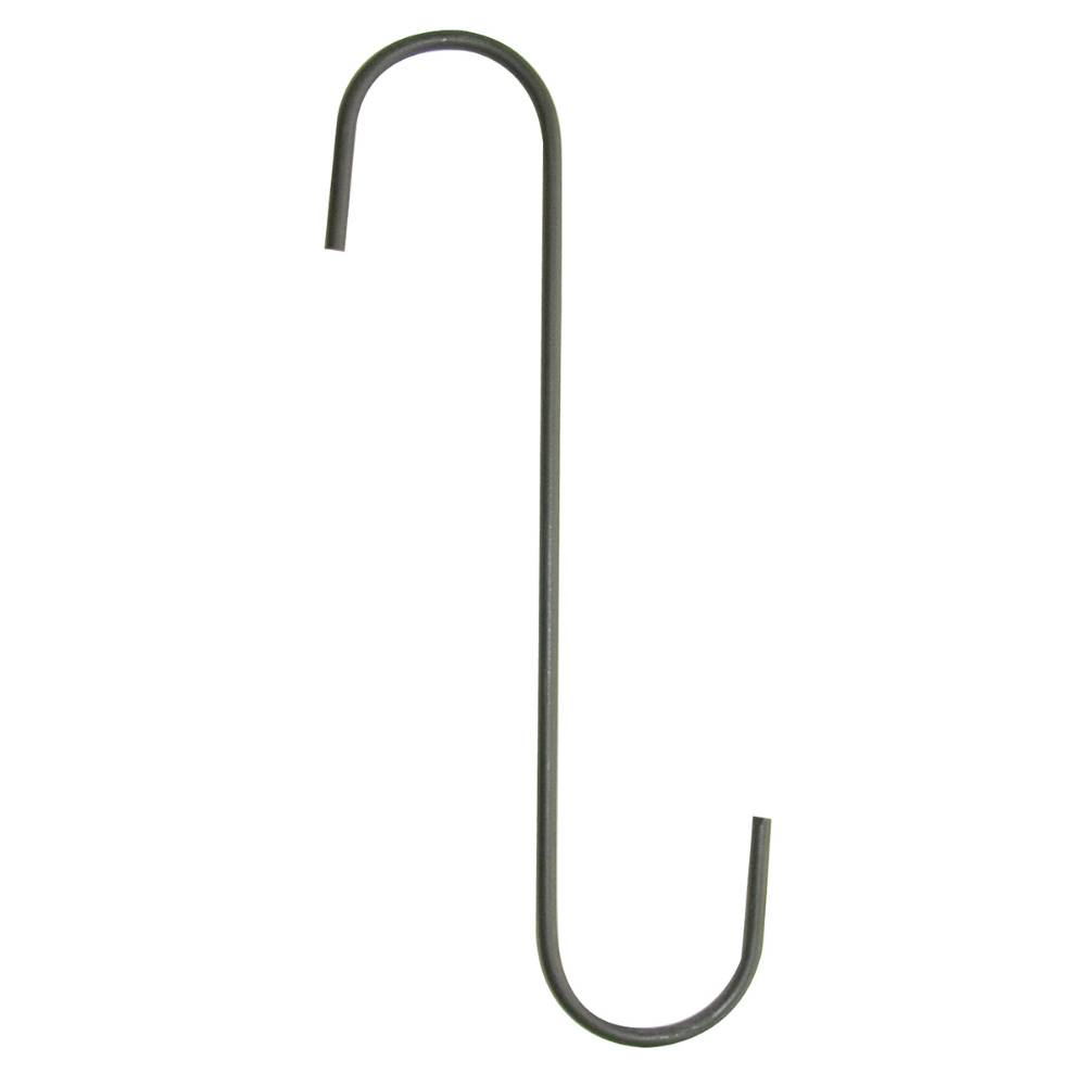 Hanging Basket Extender S-Hook 18in Black