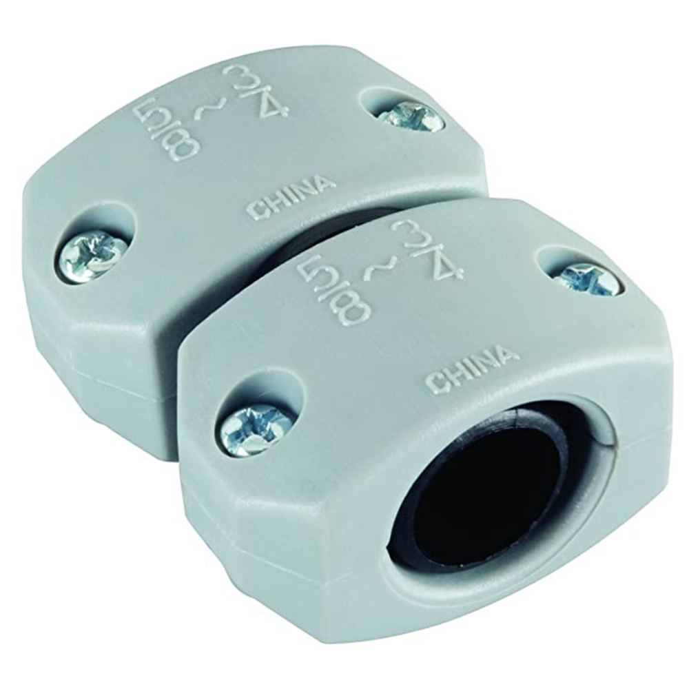 Plastic In-Line Hose Mender with Screws 5/8&#34;