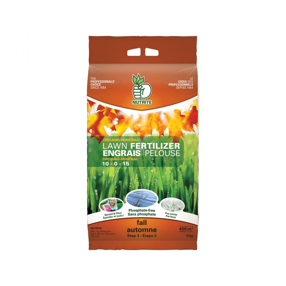 Nutrite Mineral Lawn Fertilizer for Fall 10-0-15  9kg