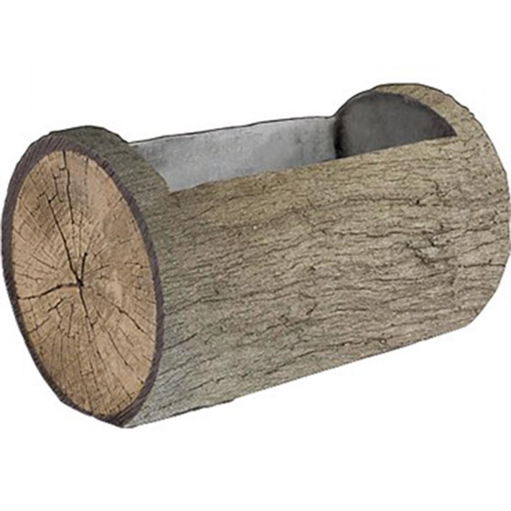 Surreal Planter Horizontal Poly Driftwood-Look 11x5.5in