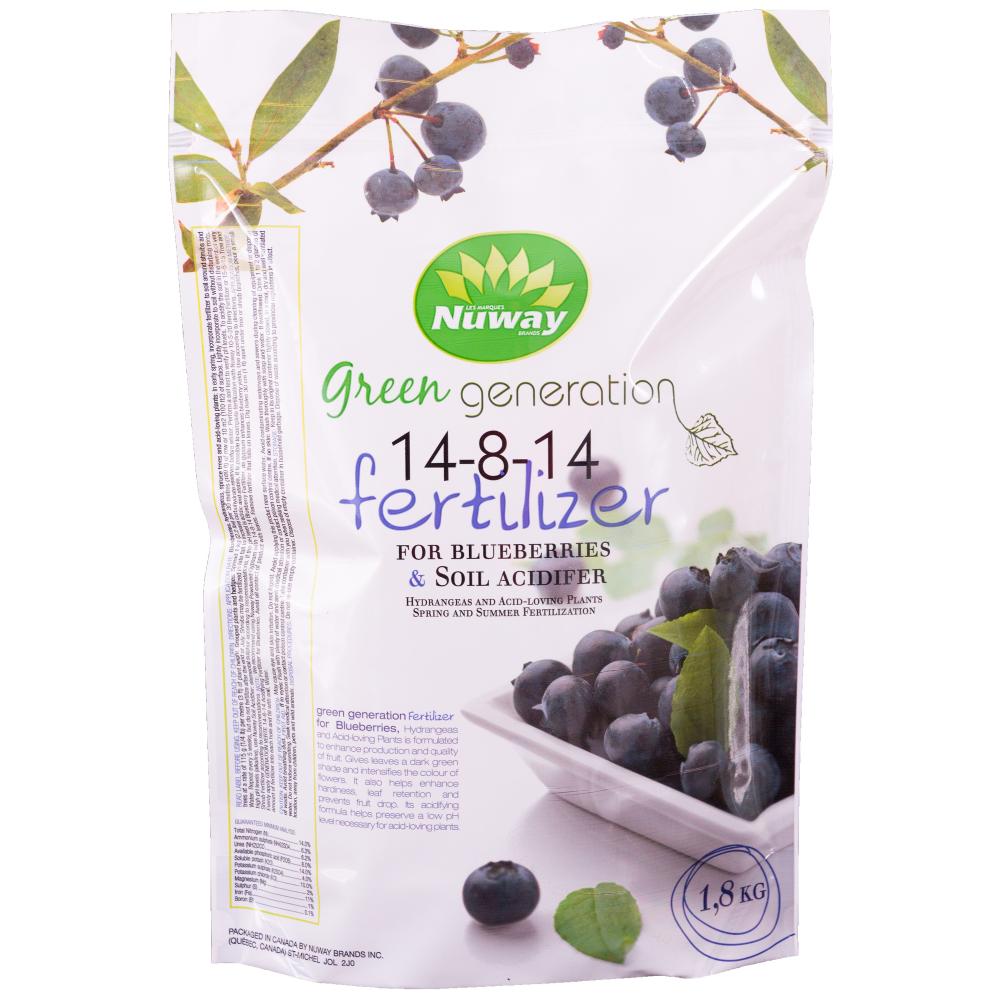 Green Generation Blueberries Fertilizer & Soil Acidifier 14-8-14 1.8Kg