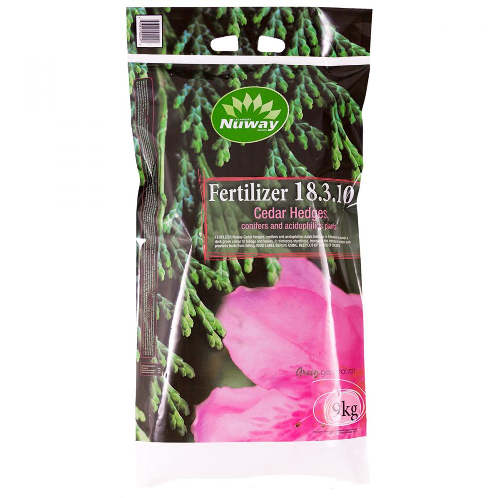 Nuway Cedar & Hedge Fertilizer 18-3-10 9Kg