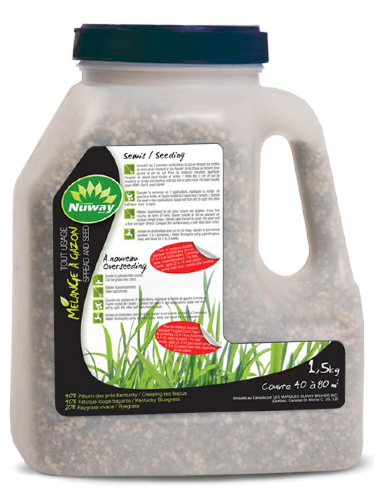 Nuway All-In-1 Spread & Grass Seed Mix 1.5Kg