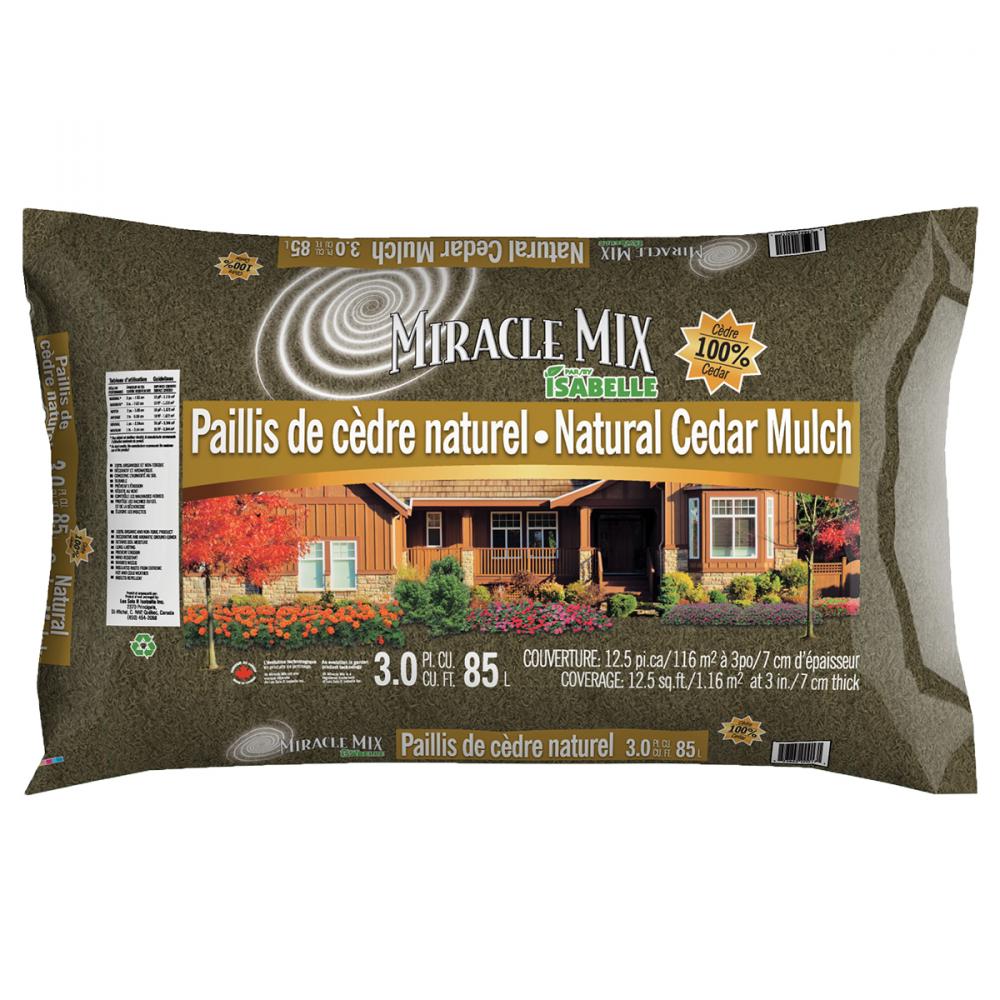 Miracle Mix Cedar Mulch Natural 3cu.ft.