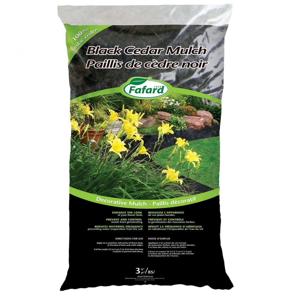 Fafard Cedar Mulch Black 3cuft