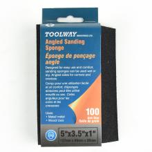 Toolway 120095 - Angled Sanding Sponge 5inx3.5inx1in (100 Grain Size)