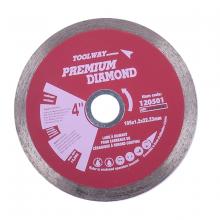 Toolway 120501 - Blade 4in Hot Pressed Continuous Rim Diamond