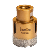 Toolway 120688 - Diamond Core Hole Saw Bit 1 9/16in (40mm) Thread 5/8-11