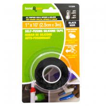 Toolway 122306 - Self-Fusing Silicone Tape 2.5cm x 3m Black