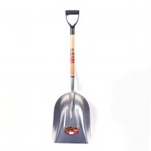 Toolway 130511 - Grain Scoop Shovel 48in x 14-1/2in Aluminum Blade Wood Poly D-Handle