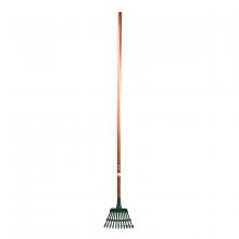 Toolway 130533 - Lawn & Leaf Rake Flex-Steel 11-tine 48in Wood L-Handle