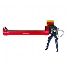 Toolway 160007-20 - Pro Rotating Cradle-Style Caulking Gun with Auto Flow Stop 13" Red