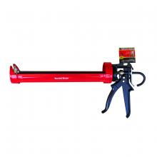Toolway 160027 - Pro Rotating High Density Cradle-Style Caulking Gun with Auto Flow Stop 13" Red